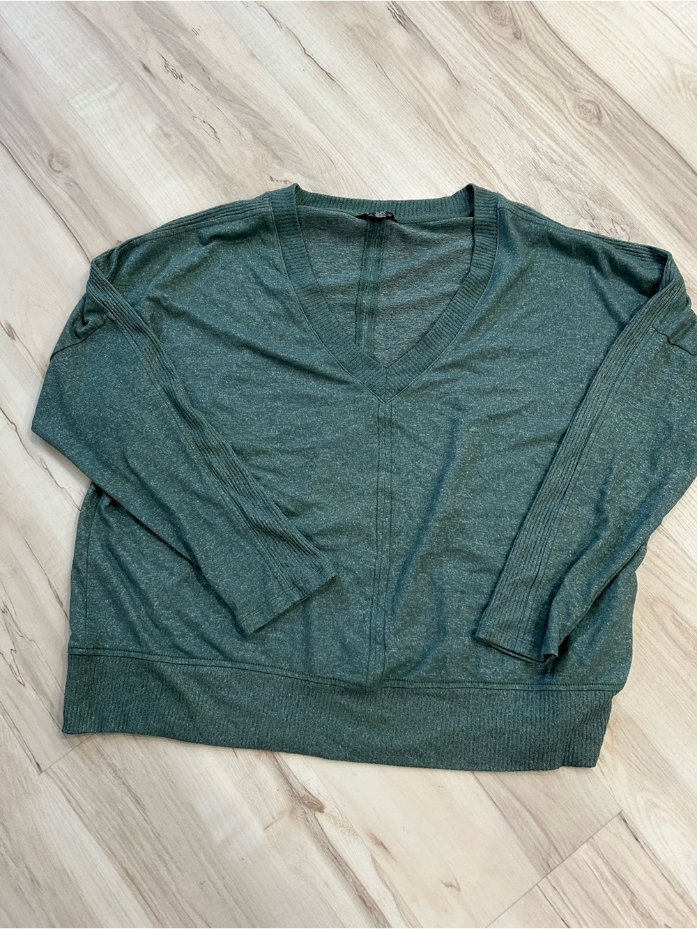 Buffalo David Bitton Forest Green V-Neck Sweater